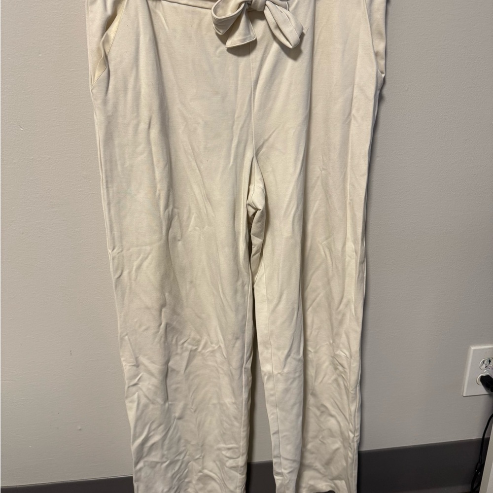 Elegant Cream Women's Pants